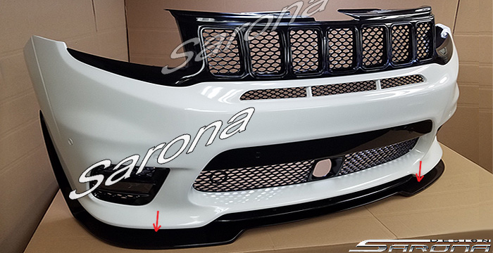Custom Jeep Grand Cherokee  SUV/SAV/Crossover Front Lip/Splitter (2017 - 2021) - $650.00 (Part #JP-018-FA)
